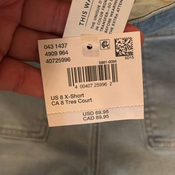 American Eagle AE Light Wash Cargo Kick Flare Jeans | Size 8 - Picture 8 of 8